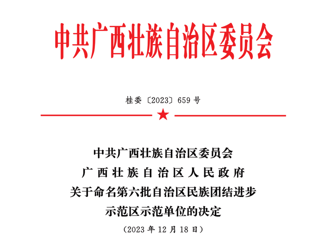 喜报|祥盛股份公司被命名为第六批自治区民族团结进步示范单位